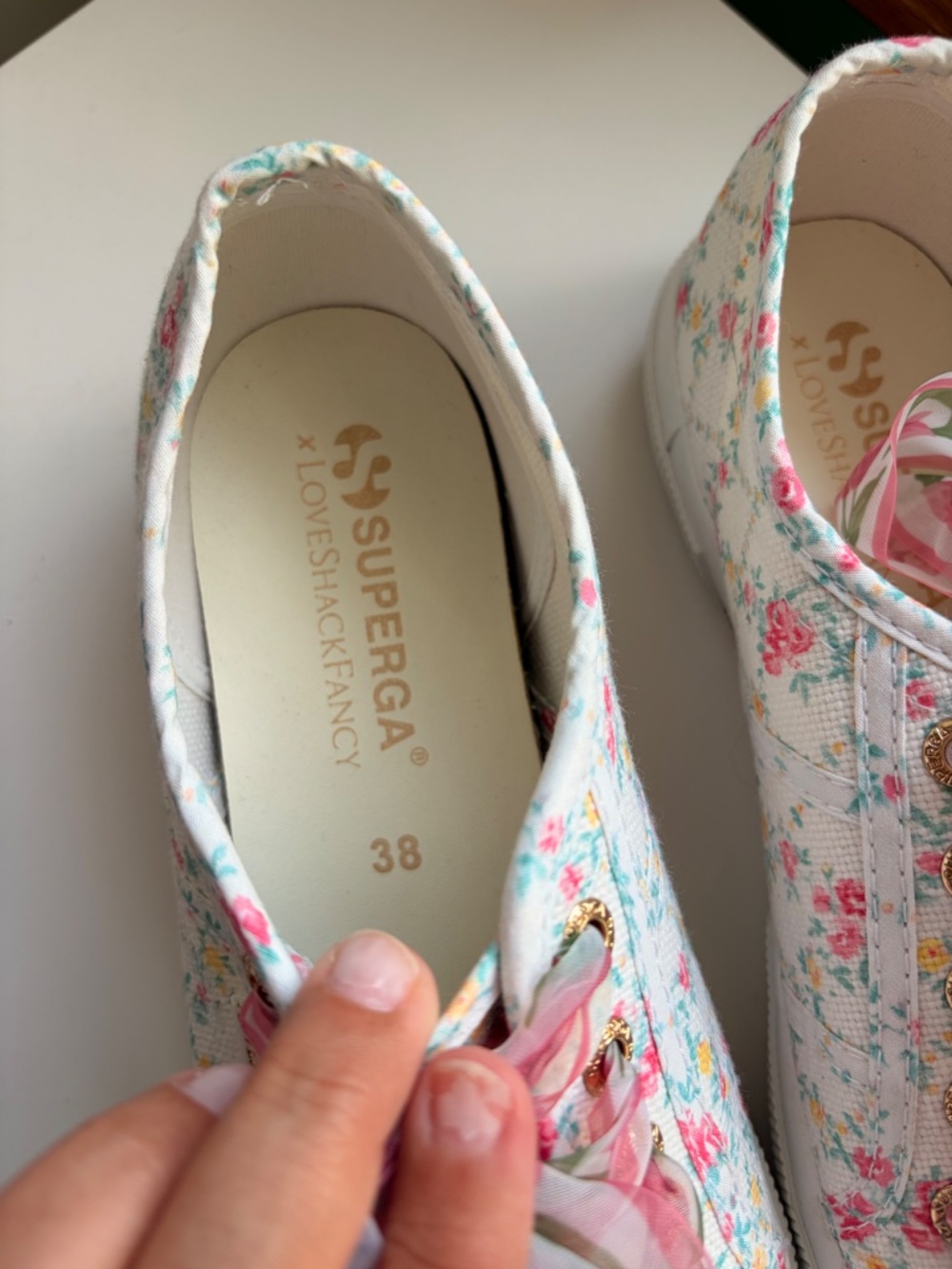Superga LoveShackFancy Collab size 7.5 Sneakers - Picture 4 of 5
